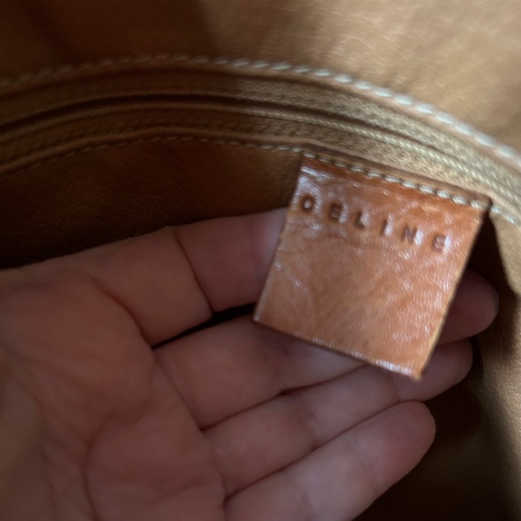 AUTHENTIC CELINE Vintage Macadam Canvas & Leather Tote - Picture 16 of 16